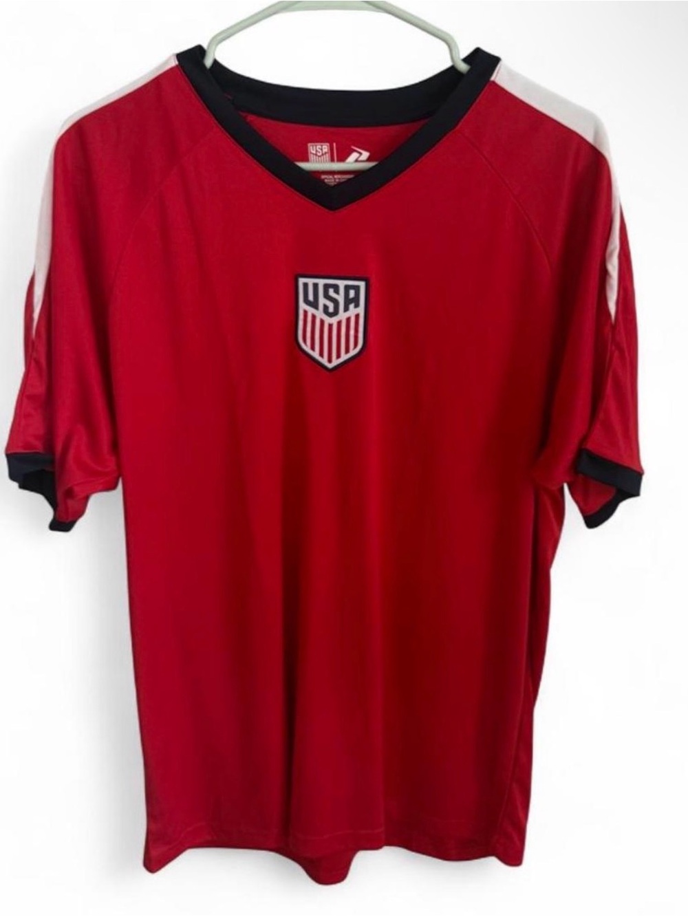 ICON Red Men's Soccer Jersey with Black and White Trim